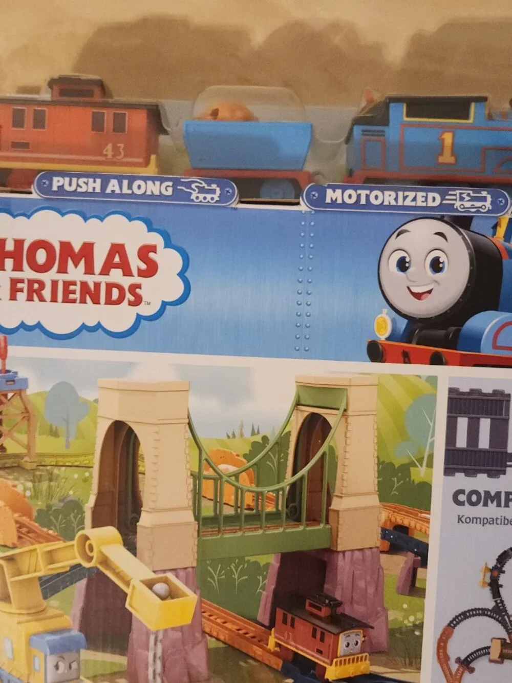 Thomas & Friends A Bridge to Sodor Motorized Toy Train & Track Set, 33 Pieces